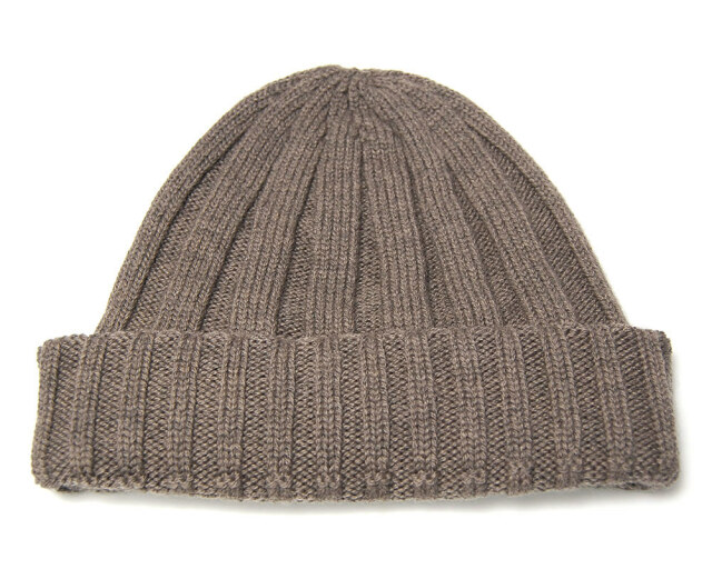 JOHN SMEDLEY(ジョンスメドレー) ウールリブニットキャップ HICKORY 