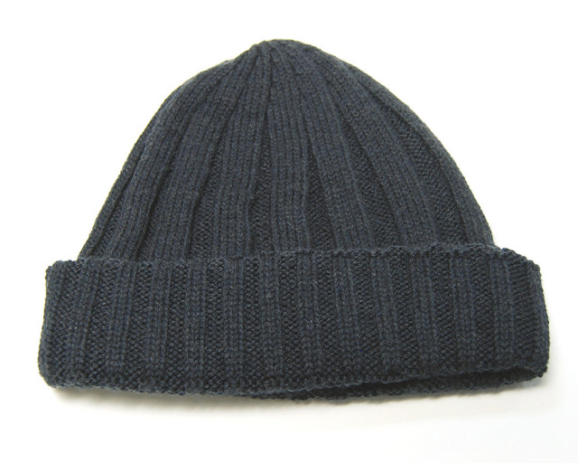 John Smedley　ジョンスメドレー　リブニット帽　HICKORY　ヒッコリー