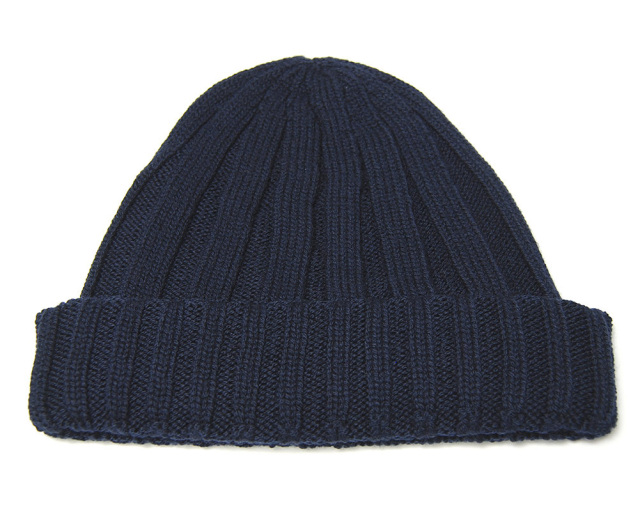 JOHN SMEDLEY(ジョンスメドレー) ウールリブニットキャップ HICKORY ニット帽