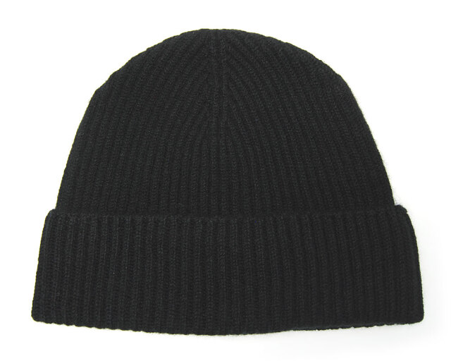 Johnstons of Elgin(ジョンストンズ” カシミアリブニットキャップ ニット帽
