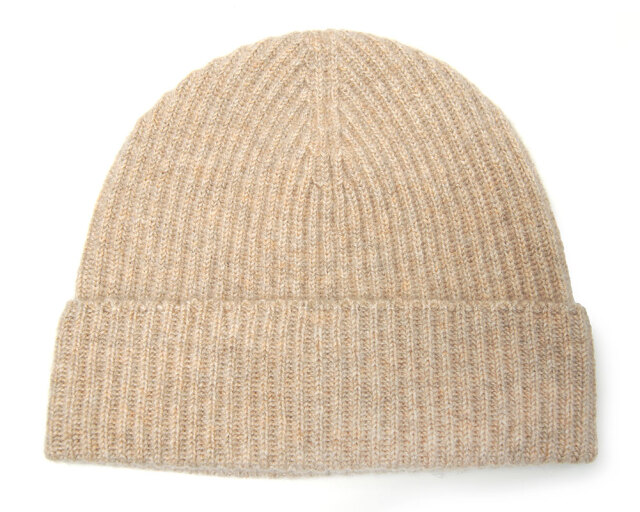 Johnstons of Elgin(ジョンストンズ” カシミアリブニットキャップ ニット帽