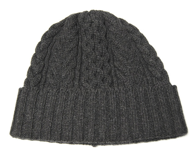 Johnstons of Elgin(ジョンストンズ) カシミアケーブルニットキャップ Cashmere Beanie Aran
