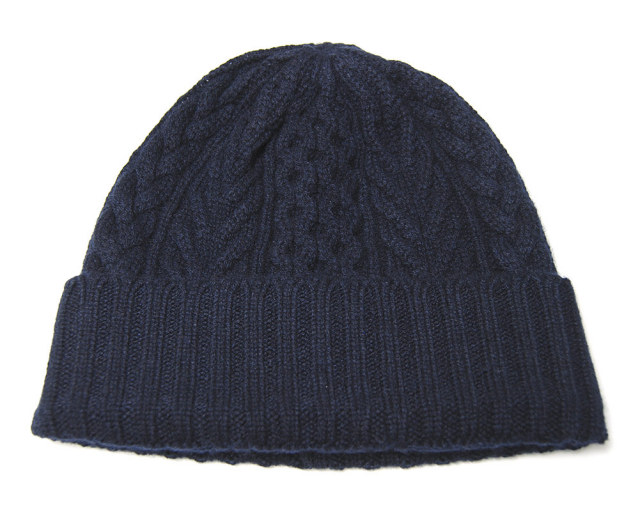 Johnstons of Elgin(ジョンストンズ) カシミアケーブルニットキャップ Cashmere Beanie Aran