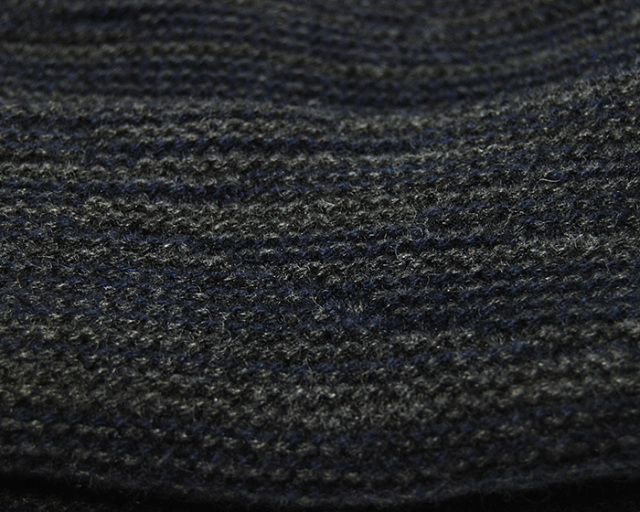 johnstons　ジョンストンズ　カシミヤニット帽 　ブロークンストライプ