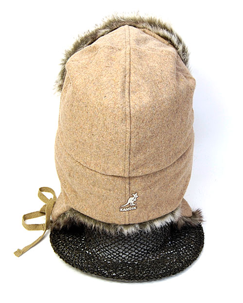 イギリス KANGOL(カンゴール) ファー付き飛行帽 WOOL USHANKA メンズ 