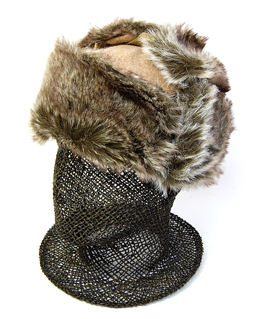 イギリス”KANGOL(カンゴール)”ファー付き飛行帽[WOOL USHANKA] 