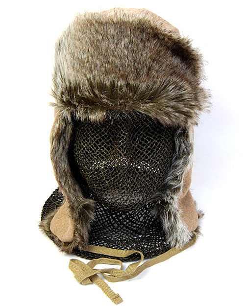 イギリス”KANGOL(カンゴール)”ファー付き飛行帽[WOOL USHANKA] 