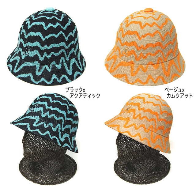 再値下げ❗️大人気❣️ルノアール 【夏の帽子 】　キャンバス額付き KANGOL(カンゴール) メルトダウンカジュアル Meltdown Casual ハット