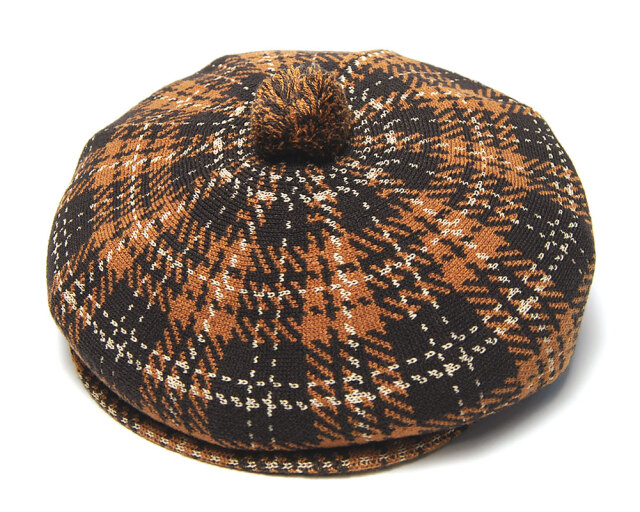KANGOL　カンゴール　チェック８枚はぎハンチング　キャスケット　New Heritage Flatcap
