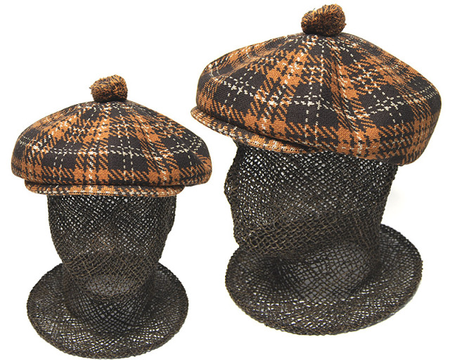 KANGOL　カンゴール　チェック８枚はぎハンチング　キャスケット　New Heritage Flatcap