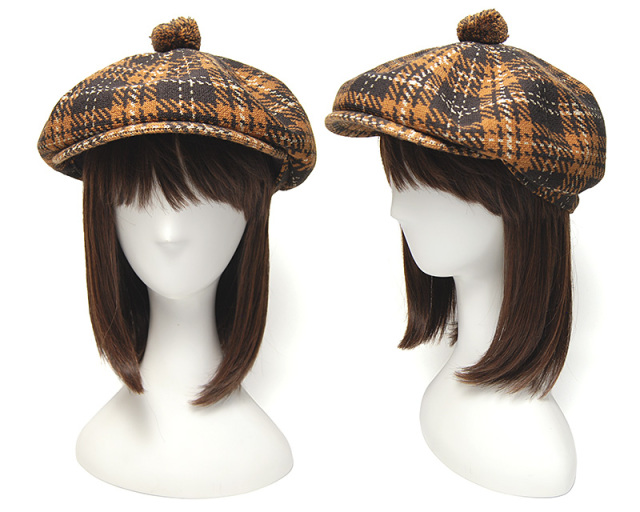 KANGOL　カンゴール　チェック８枚はぎハンチング　キャスケット　New Heritage Flatcap