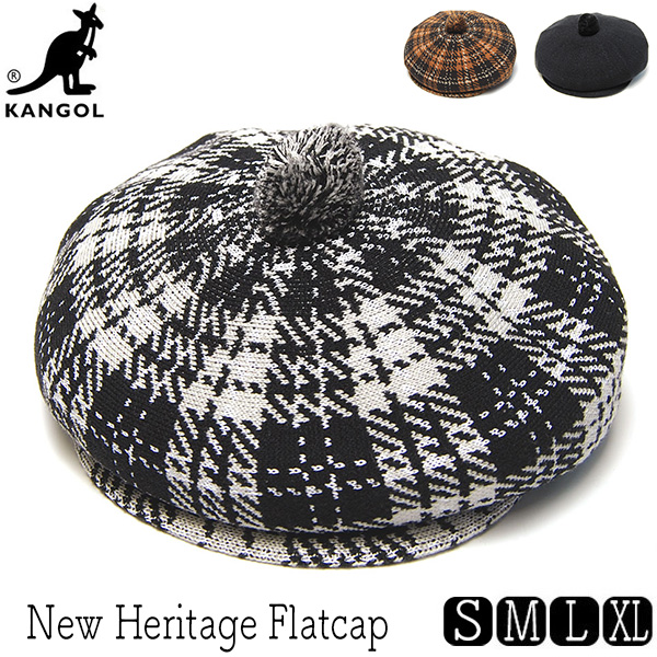 KANGOL　カンゴール　チェック８枚はぎハンチング　キャスケット　New Heritage Flatcap