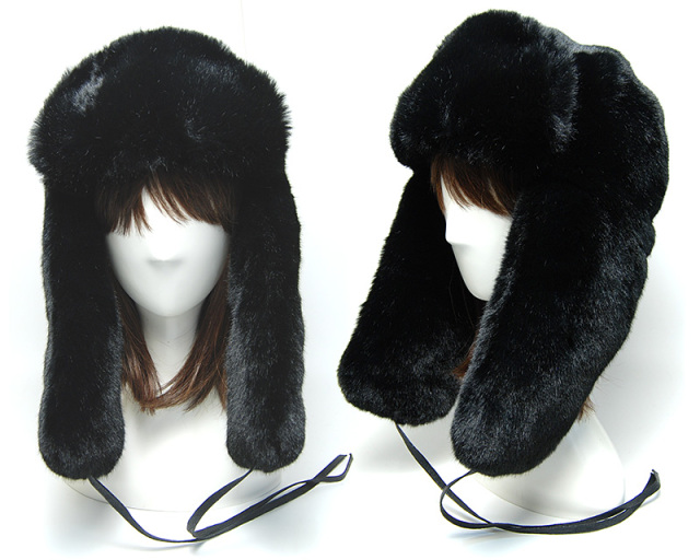 KANGOL(カンゴール) ファー飛行帽 Black Faux Fur Trapper 防寒秋冬
