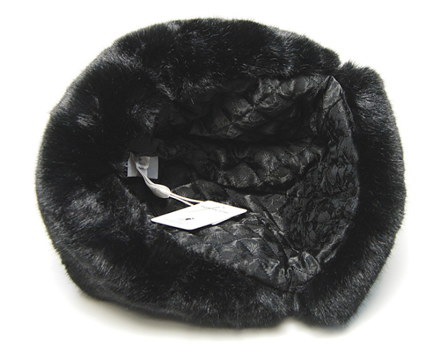 KANGOL　カンゴール　 ファー飛行帽　フライトキャップ　トラッパー　Black Faux Fur Trapper