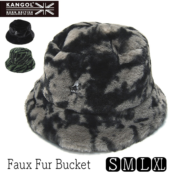 KANGOL(カンゴール)” ファーバケットハット Faux Fur Bucket 秋冬 