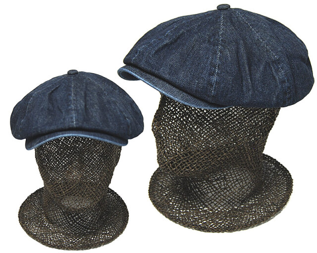 COUNTRY　カントリー　デニムキャスケット　８枚はぎハンチング