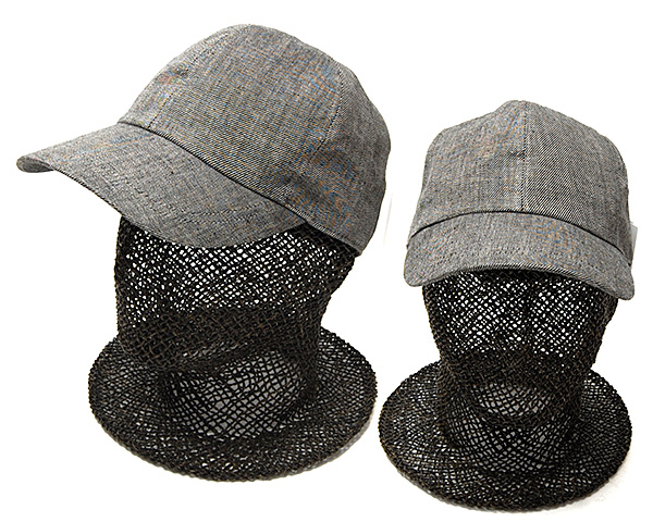 COUNTRY(カントリー)リネンキャップ M(約57cm)/L(約59cm)/LL(約61cm)/3L(約63cm)
