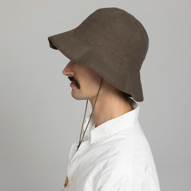 NINE TAILOR(ナインテイラー) リネンハット Canna Hat あご紐・マスク