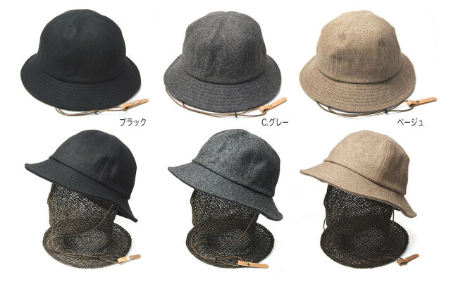 NINE TAILOR ナインテイラー メルトンメルトンはっと Kanok Hat N-1133