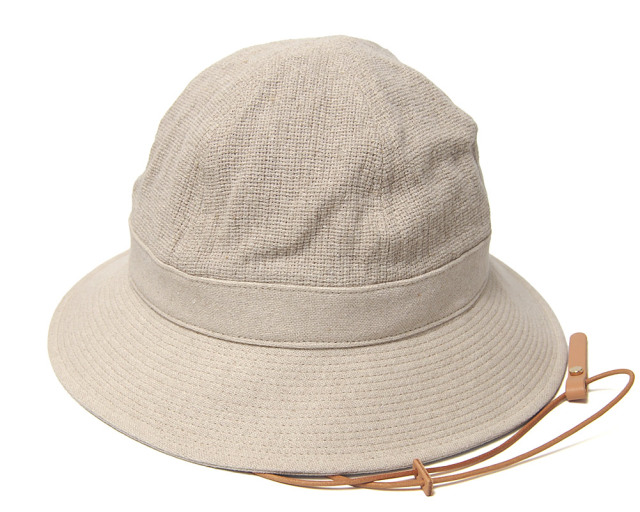 NINE TAILOR　ナインテイラー　リネンコットンメトロハット　SQUILL HAT
