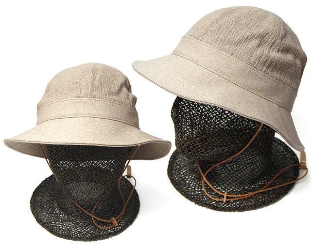 NINE TAILOR　ナインテイラー　リネンコットンメトロハット　SQUILL HAT