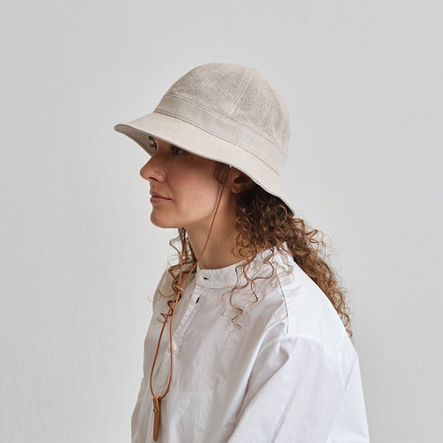 NINE TAILOR　ナインテイラー　リネンコットンメトロハット　SQUILL HAT