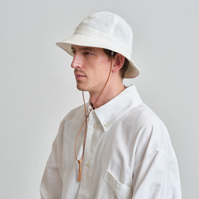 NINE TAILOR　ナインテイラー　リネンコットンメトロハット　SQUILL HAT