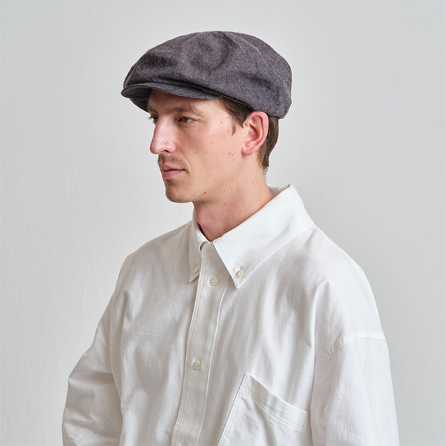 NINE TAILOR　ナインテイラー　コットンリネン８枚はぎハンチング　キャスケット