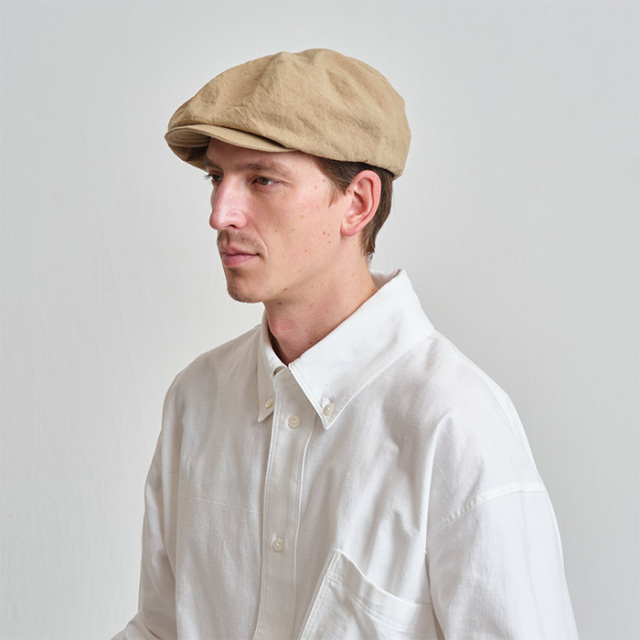 NINE TAILOR　ナインテイラー　コットンリネン８枚はぎハンチング　キャスケット