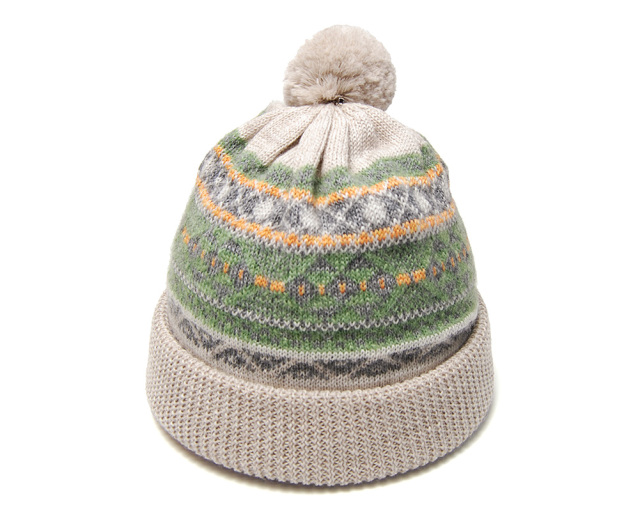 NINE TAILOR　ナインテイラー　ボンボン付きニット帽　Mugwort Watch