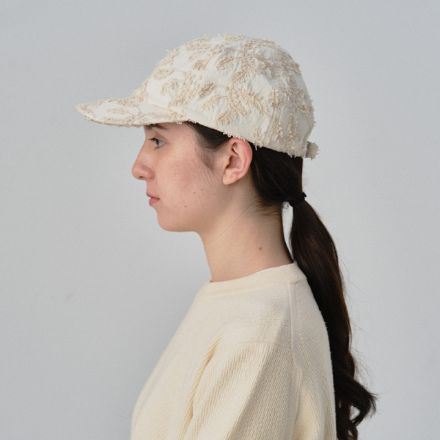 NINE TAILOR(ナインテイラー) エンブロイダリーキャップ Wabiske Cap