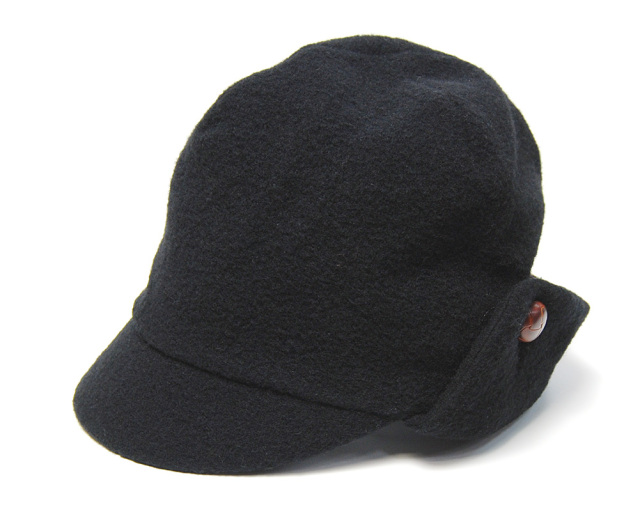NINE TAILOR　ナインテイラー　ウールフライトキャップ　Epazote Cap　ブラック