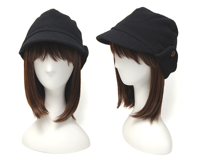NINE TAILOR　ナインテイラー　ウールフライトキャップ　Epazote Cap　女性着用イメージ
