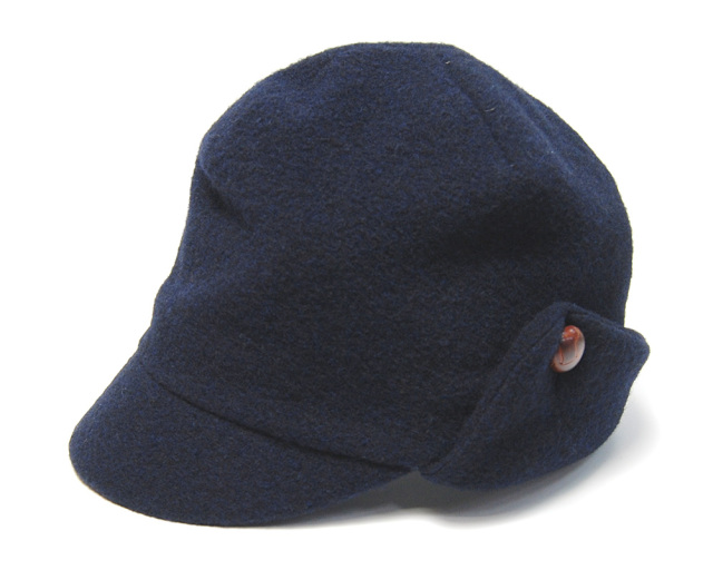 NINE TAILOR　ナインテイラー　ウールフライトキャップ　Epazote Cap　ネイビー