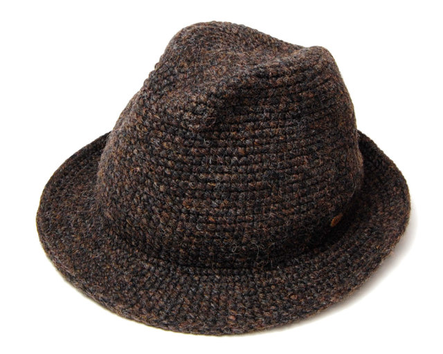 ”NOL（ノル)” 細編みウール中折れ帽（Island Hat） 