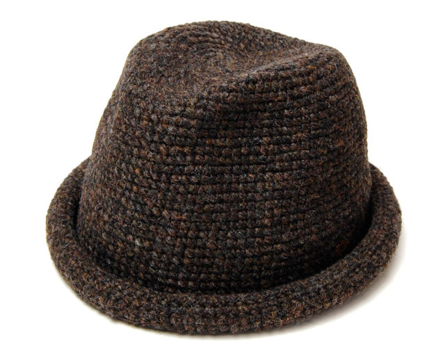 ”NOL（ノル)” 細編みウール中折れ帽（Island Hat） 