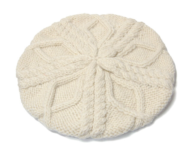 NOL(ノル) ケーブル編みニットベレー Island Beret ニット帽 メンズ