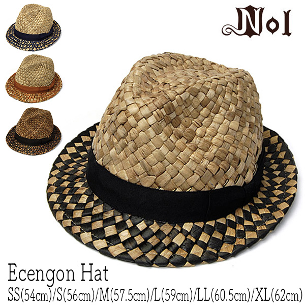 NOL（ノル)ストロー中折れ帽[ECENGON HAT]