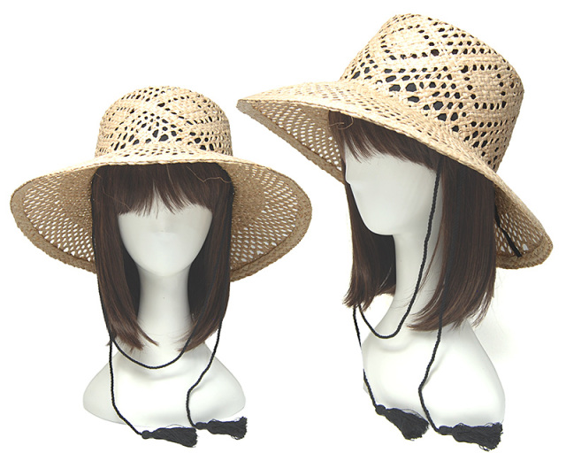 らむねオーダーページ　麦わら帽子 Odds(オッズ) レースラフィアハット Raffia Resort Hat 26 春夏