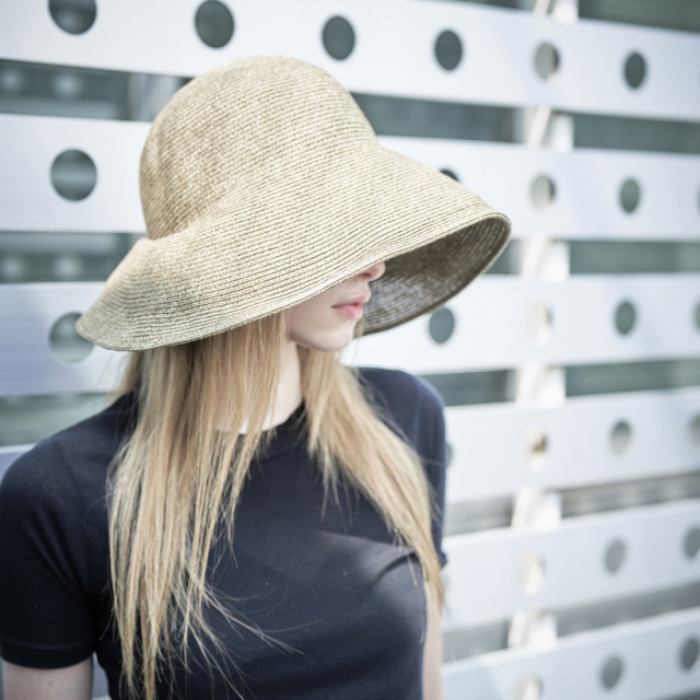 p cnq(パークニック) ペーパーブレードハット Lily つば広ハット