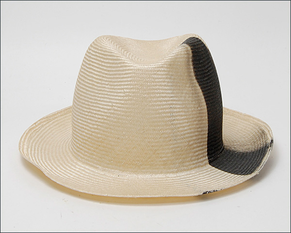 イタリアREINHARD PLANK(レナード プランク)ストロー中折れ帽[FRANCISCO STRAW PARA NATURAL SPRAY BLACK]