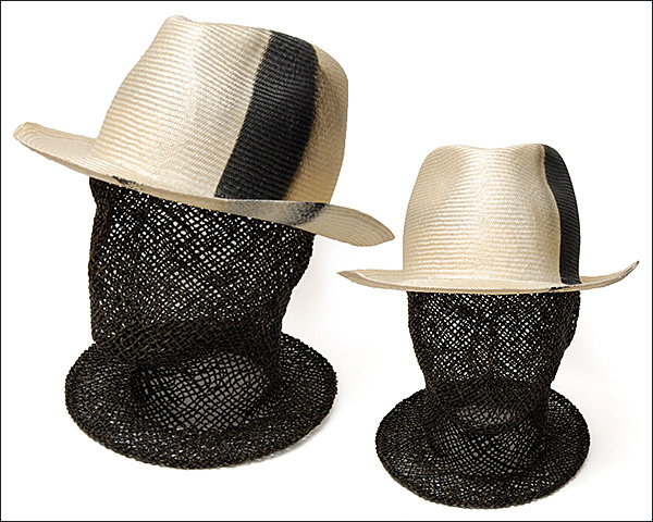 イタリアREINHARD PLANK(レナード プランク)ストロー中折れ帽[FRANCISCO STRAW PARA NATURAL SPRAY BLACK]