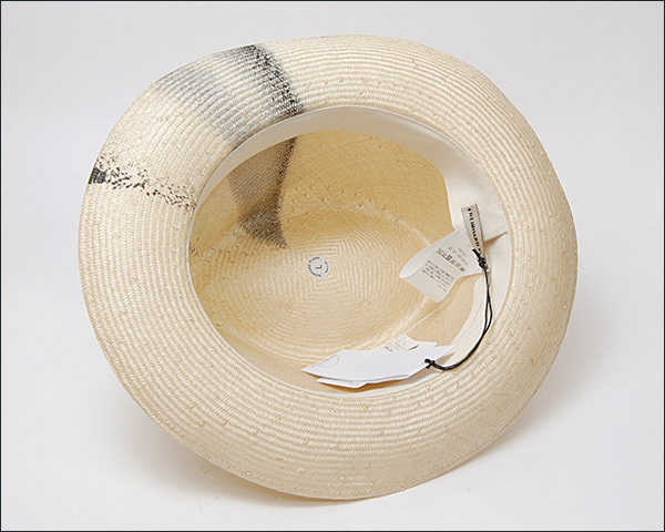 イタリアREINHARD PLANK(レナード プランク)ストロー中折れ帽[FRANCISCO STRAW PARA NATURAL SPRAY BLACK]