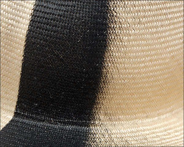 イタリアREINHARD PLANK(レナード プランク)ストロー中折れ帽[FRANCISCO STRAW PARA NATURAL SPRAY BLACK]