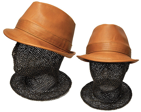 ”Retter(レッター)” 撥水レザー中折れ帽 [Water P Hat] 