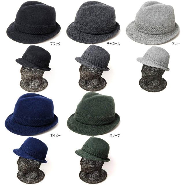 ”Retter(レッター)”ウールニット中折れ帽 RIB BASQUE HAT