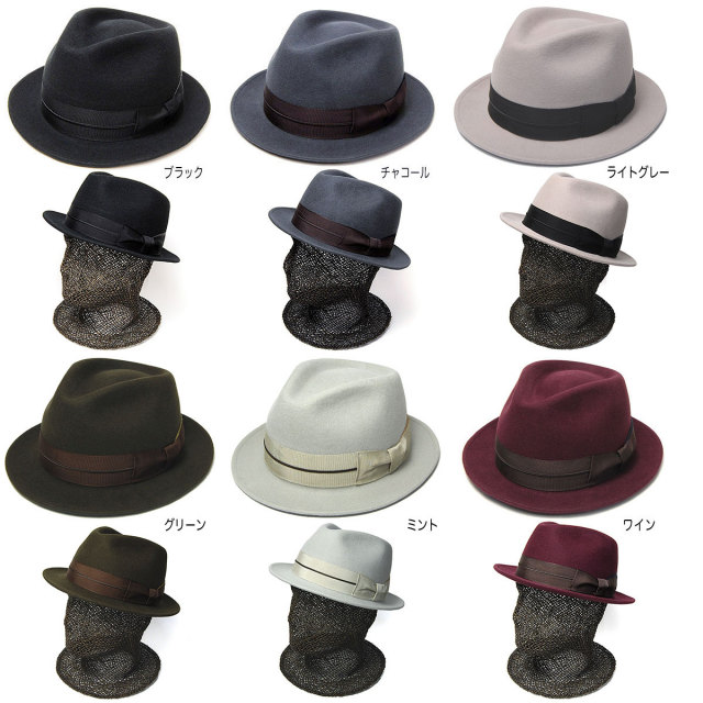 Retter レッター ウールフエルト中折れ帽 フェルトハット ウールツマミ