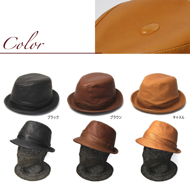 Retter　レッター　撥水レザー中折れ帽　Water P Hat