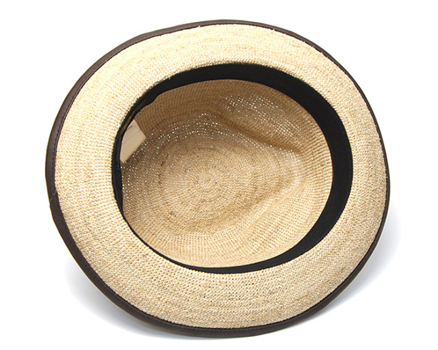 Retter(レッター）ラフィア細編み中折れ帽TQRM