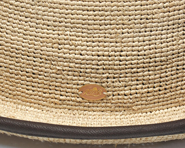 Retter(レッター）ラフィア細編み中折れ帽TQRM